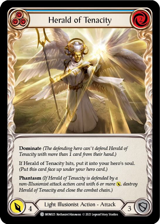 Herald of Tenacity (Blue) card image