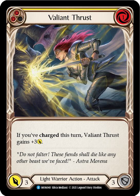 Valiant Thrust (Yellow) card image