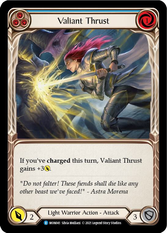 Valiant Thrust (Blue) card image
