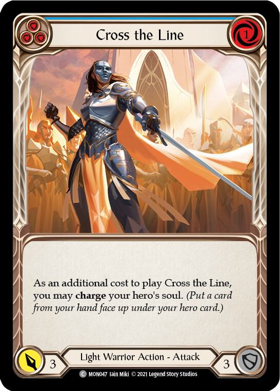 Cross the Line (Blue) card image