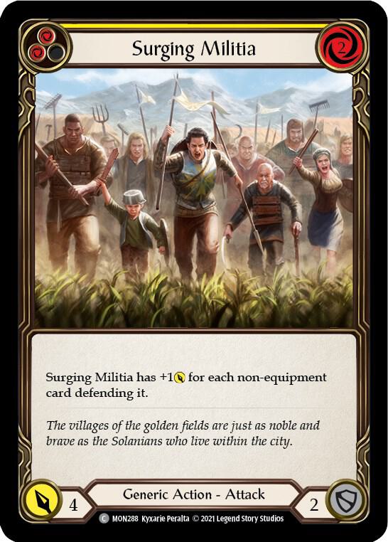 Surging Militia (Yellow) card image