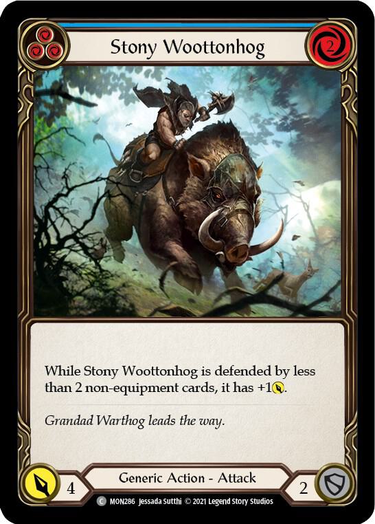 Stony Woottonhog (Blue) card image