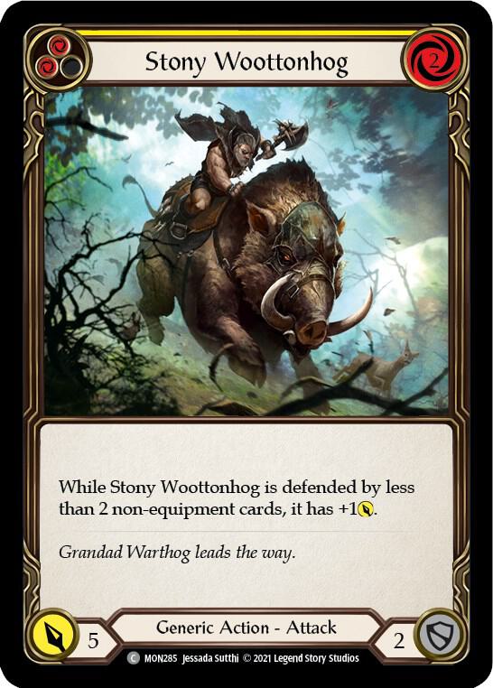 Stony Woottonhog (Yellow) card image