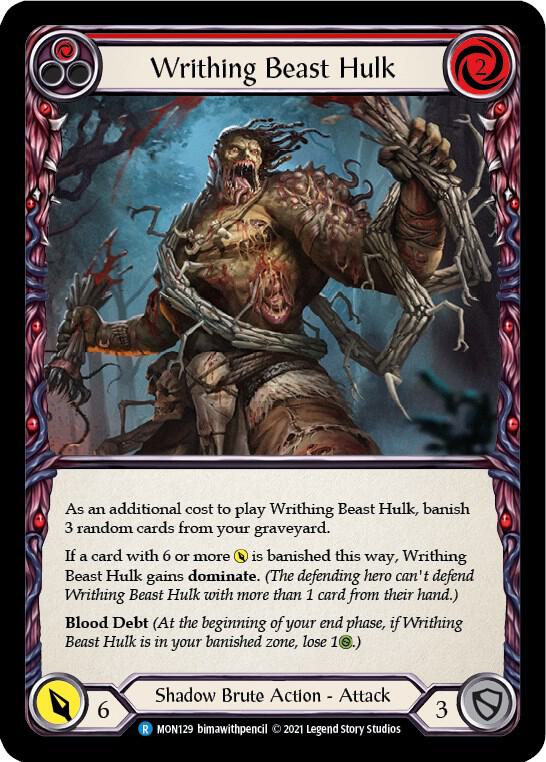 Writhing Beast Hulk (Red) card image