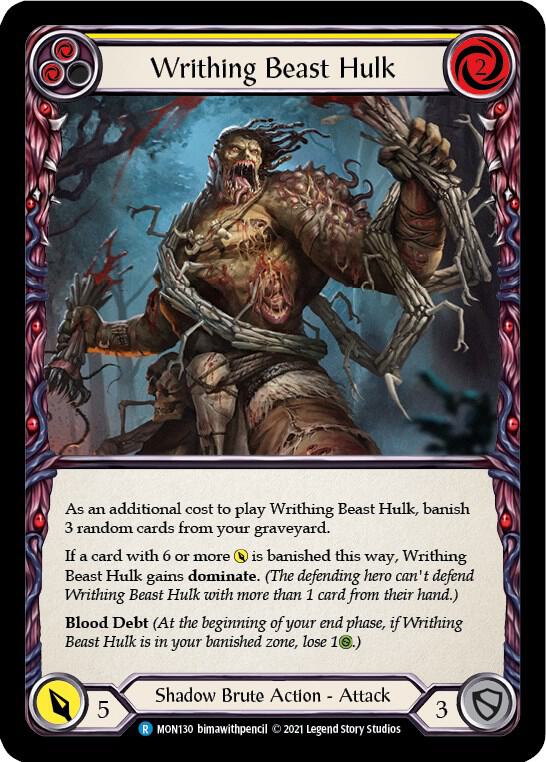 Writhing Beast Hulk (Yellow) card image