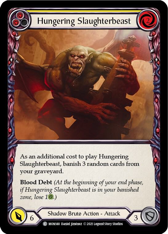 Hungering Slaughterbeast (Yellow) card image