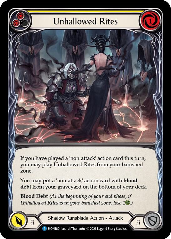 Unhallowed Rites (Yellow) card image