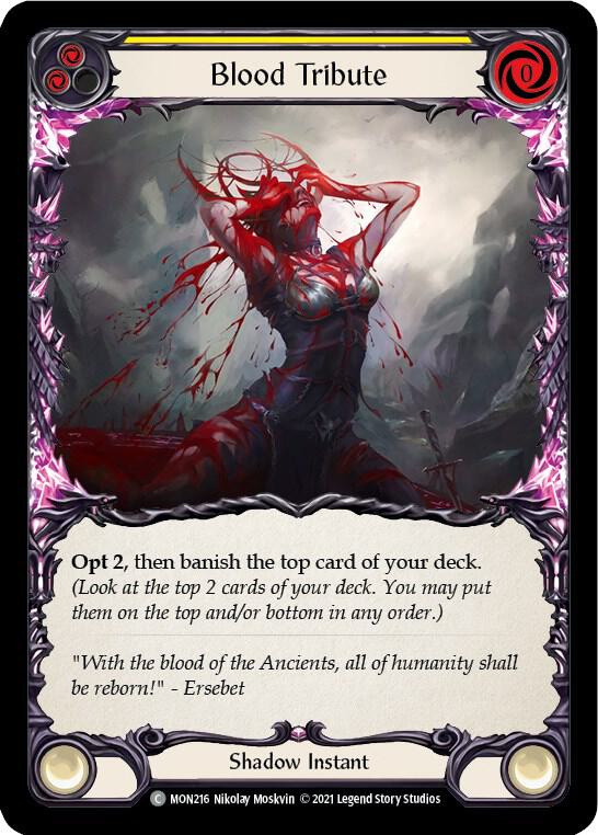 Blood Tribute (Yellow) card image