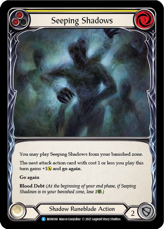 Seeping Shadows (Yellow) card image