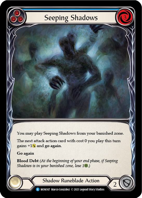 Seeping Shadows (Blue) card image