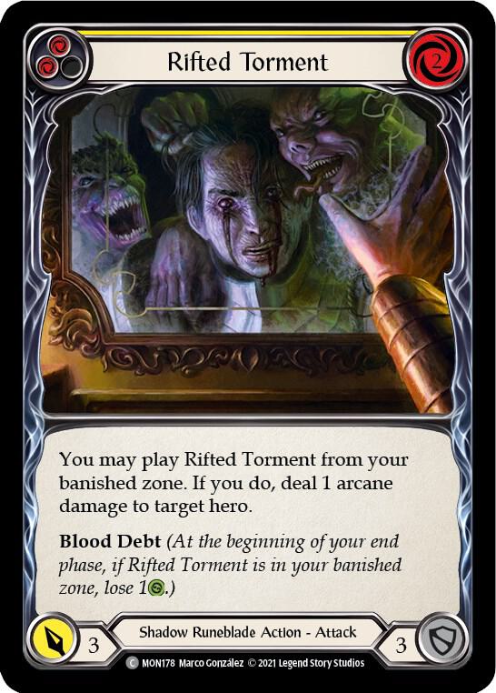 Rifted Torment (Yellow) card image