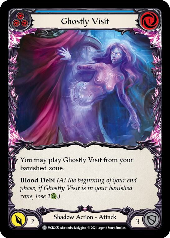 Ghostly Visit (Blue) card image