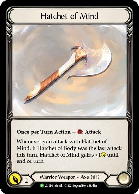Hatchet of Mind - LGS050 card image