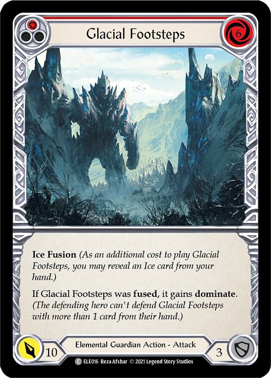 Glacial Footsteps (Red) card image