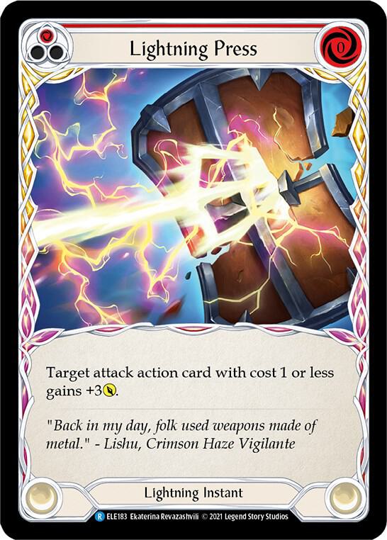 Lightning Press (Red) card image
