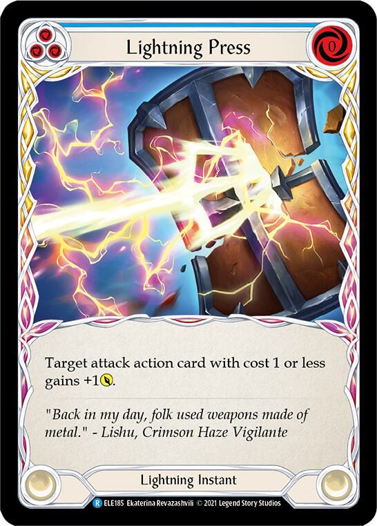 Lightning Press (Blue) card image