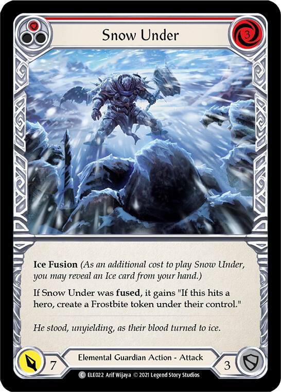 Snow Under (Red) card image
