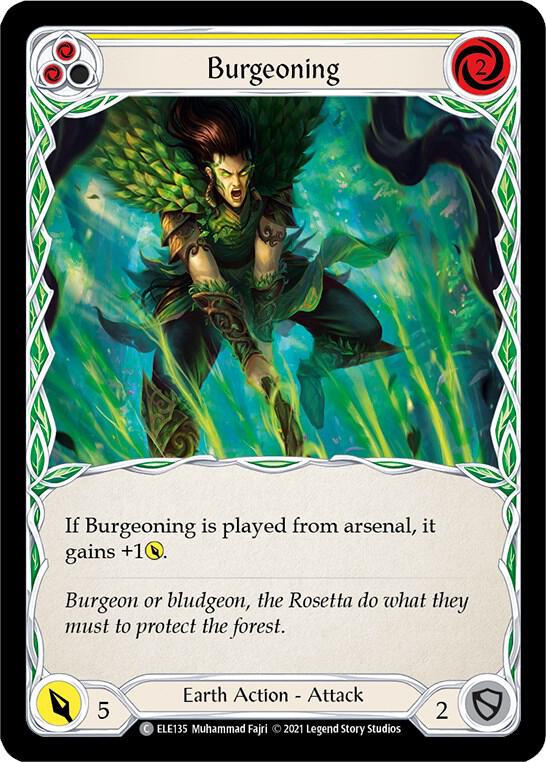 Burgeoning (Yellow) card image