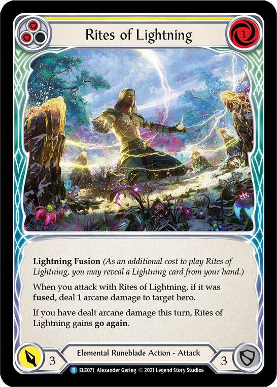 Rites of Lightning (Yellow) card image