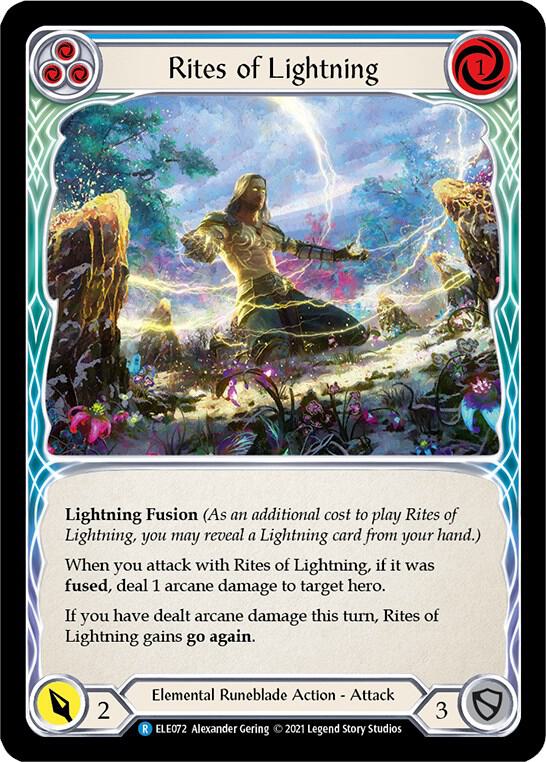 Rites of Lightning (Blue) card image