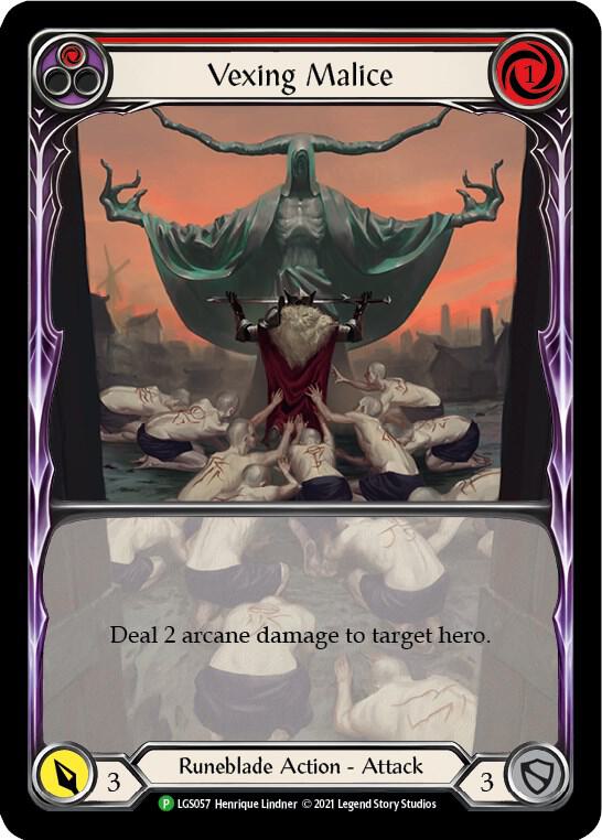 Vexing Malice (Red) (Extended Art) - LGS057 card image