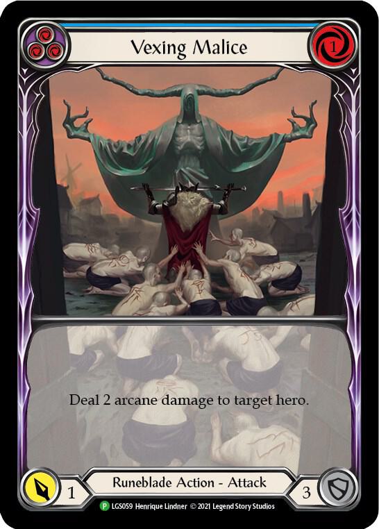Vexing Malice (Blue) (Extended Art) - LGS059 card image