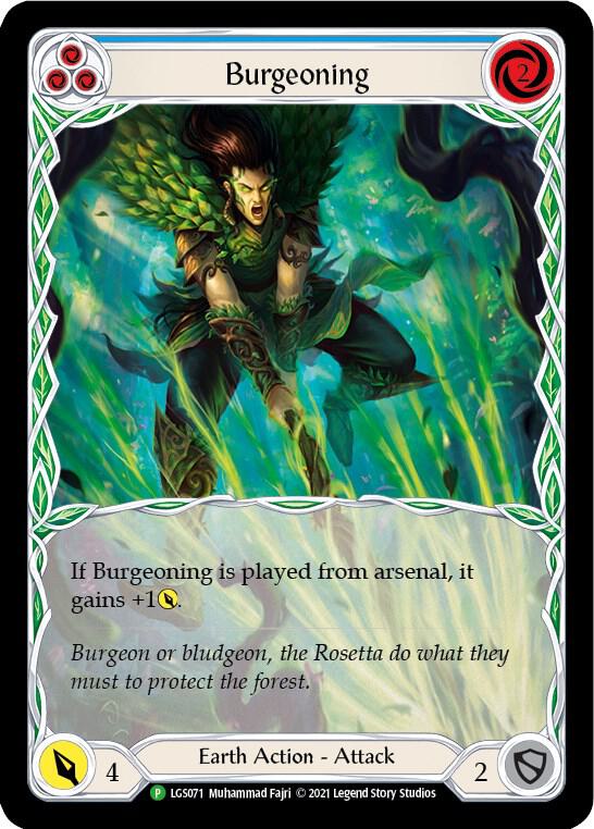 Burgeoning (Blue) - LGS071 card image