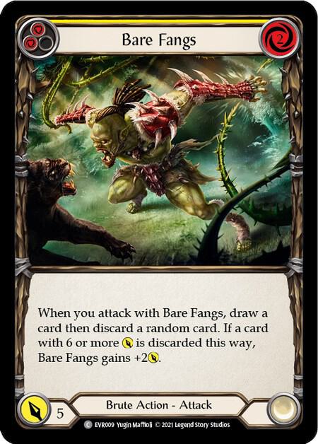 Bare Fangs (Yellow) card image
