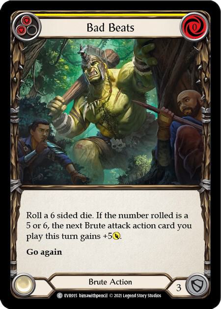 Bad Beats (Yellow) card image