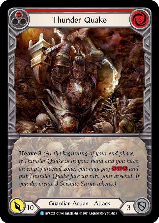 Thunder Quake (Red) (Extended Art) card image