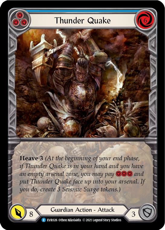 Thunder Quake (Blue) (Extended Art) card image