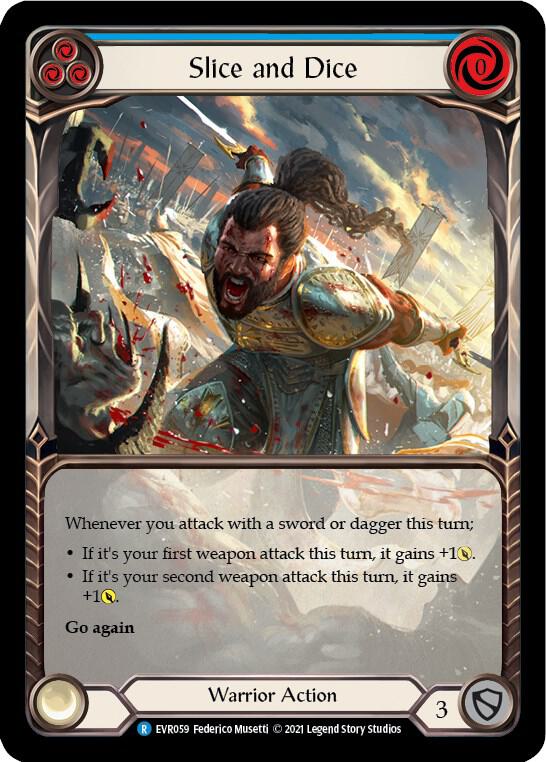 Slice and Dice (Blue) (Extended Art) card image