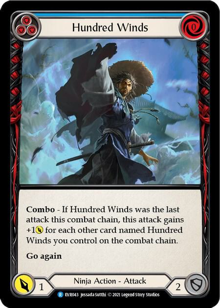 Hundred Winds (Blue) card image