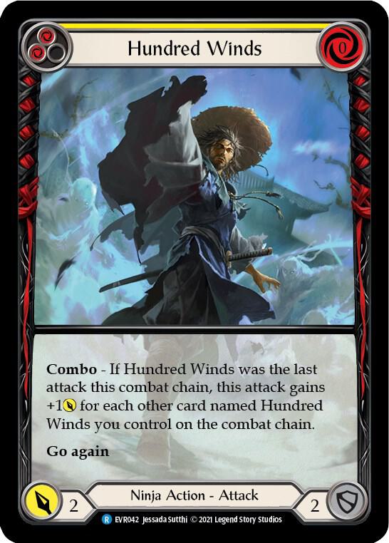 Hundred Winds (Yellow) (Extended Art) card image