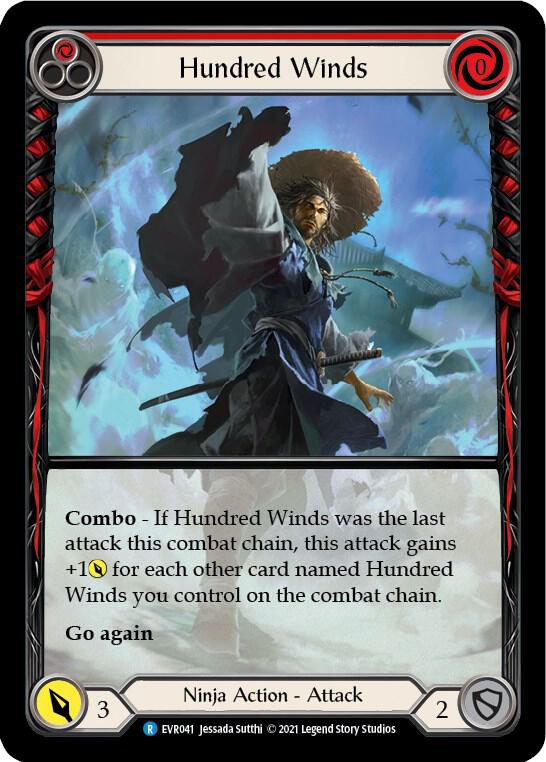 Hundred Winds (Red) (Extended Art) card image