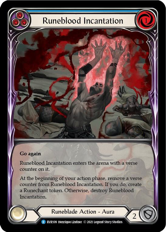 Runeblood Incantation (Blue) (Extended Art) card image