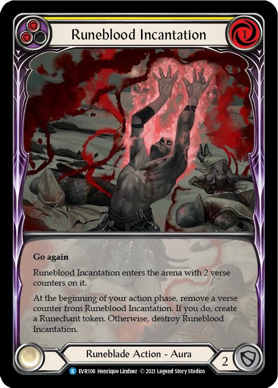 Runeblood Incantation (Yellow) (Extended Art) card image