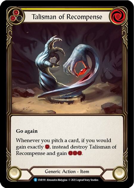 Talisman of Recompense card image