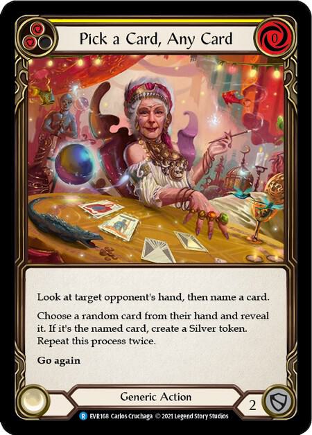 Pick a Card, Any Card (Yellow) card image