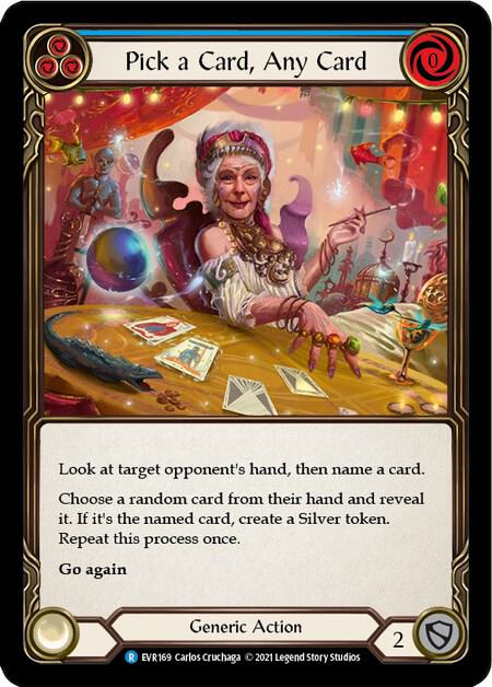 Pick a Card, Any Card (Blue) card image