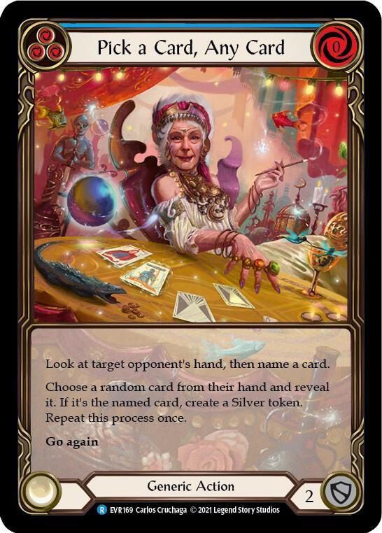 Pick a Card, Any Card (Blue) (Extended Art) card image
