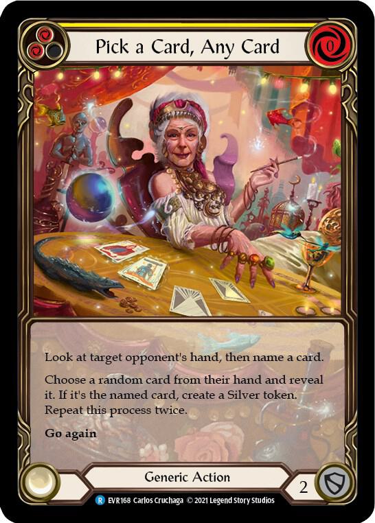 Pick a Card, Any Card (Yellow) (Extended Art) card image
