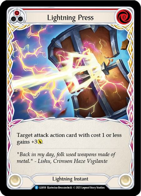 Lightning Press (Red) card image