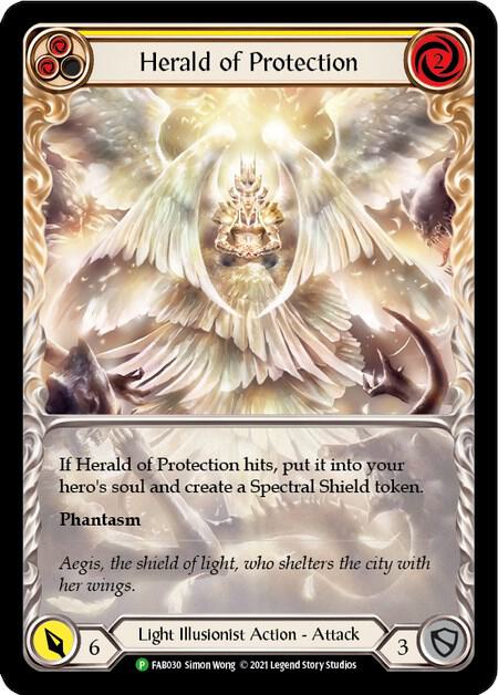 Herald of Protection (Yellow) - FAB030 card image