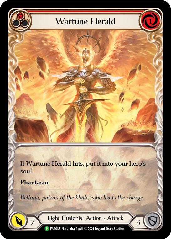Wartune Herald (Red) (Extended Art) - FAB035 card image