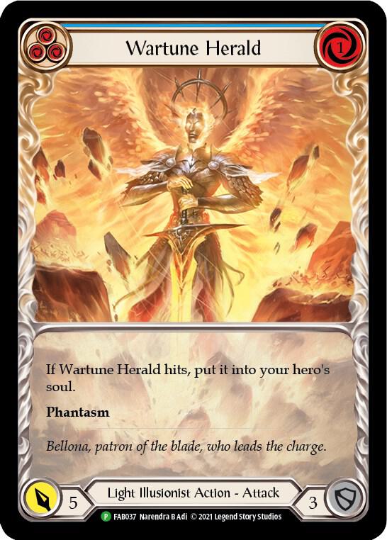 Wartune Herald (Blue) (Extended Art) - FAB037 card image