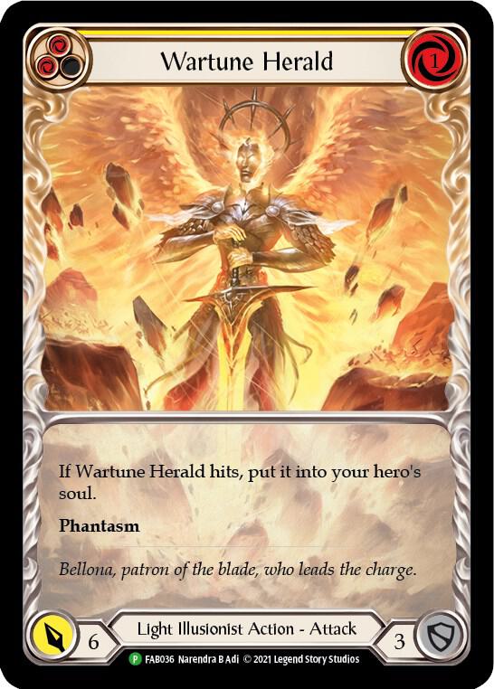 Wartune Herald (Yellow) (Extended Art) -  FAB036 card image