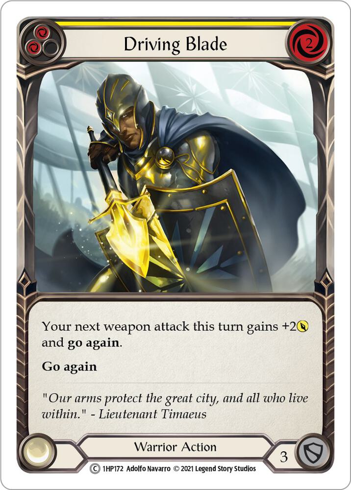 Driving Blade (Yellow) card image