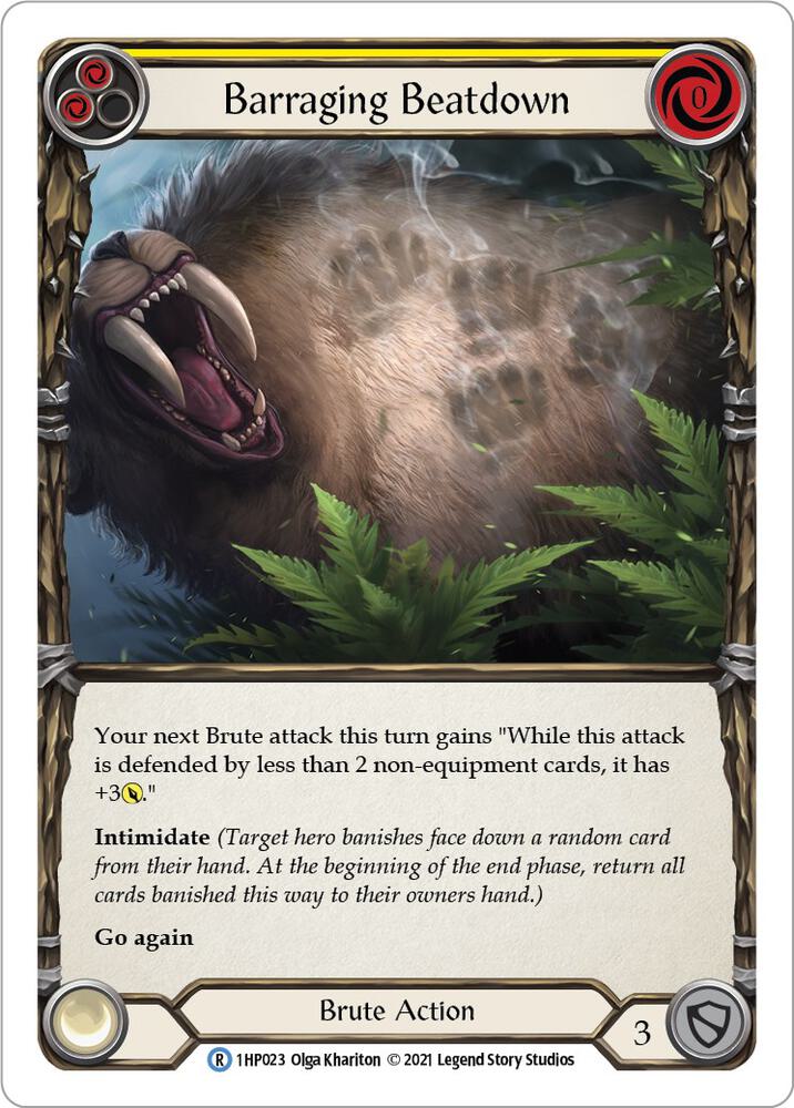 Barraging Beatdown (Yellow) card image