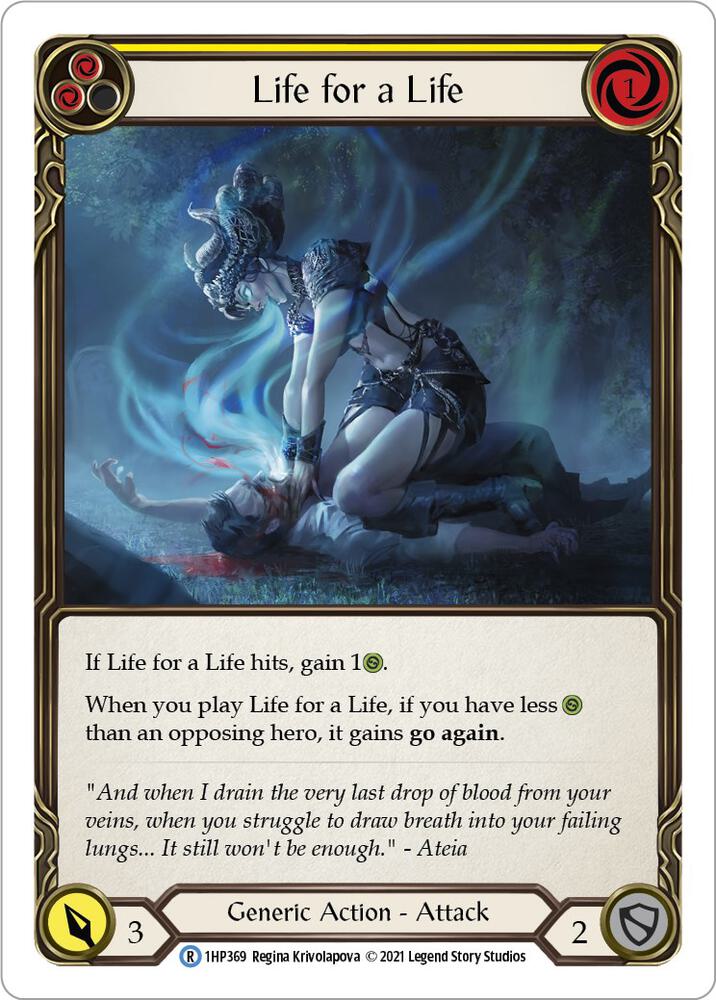 Life for a Life (Yellow) card image